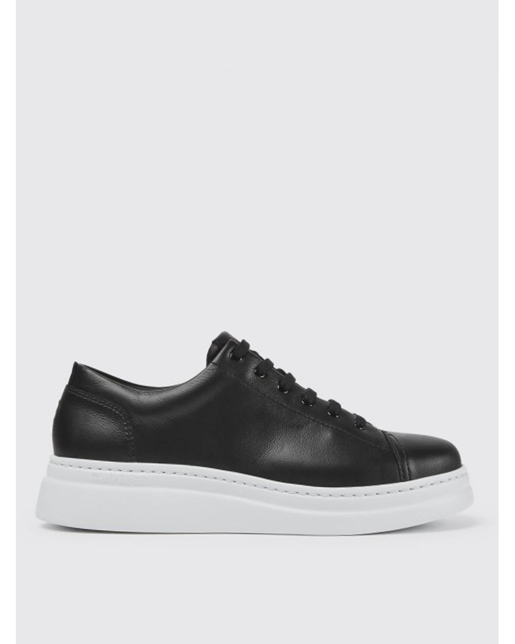 Camper Black Runner Up Sneakers In Calfskin