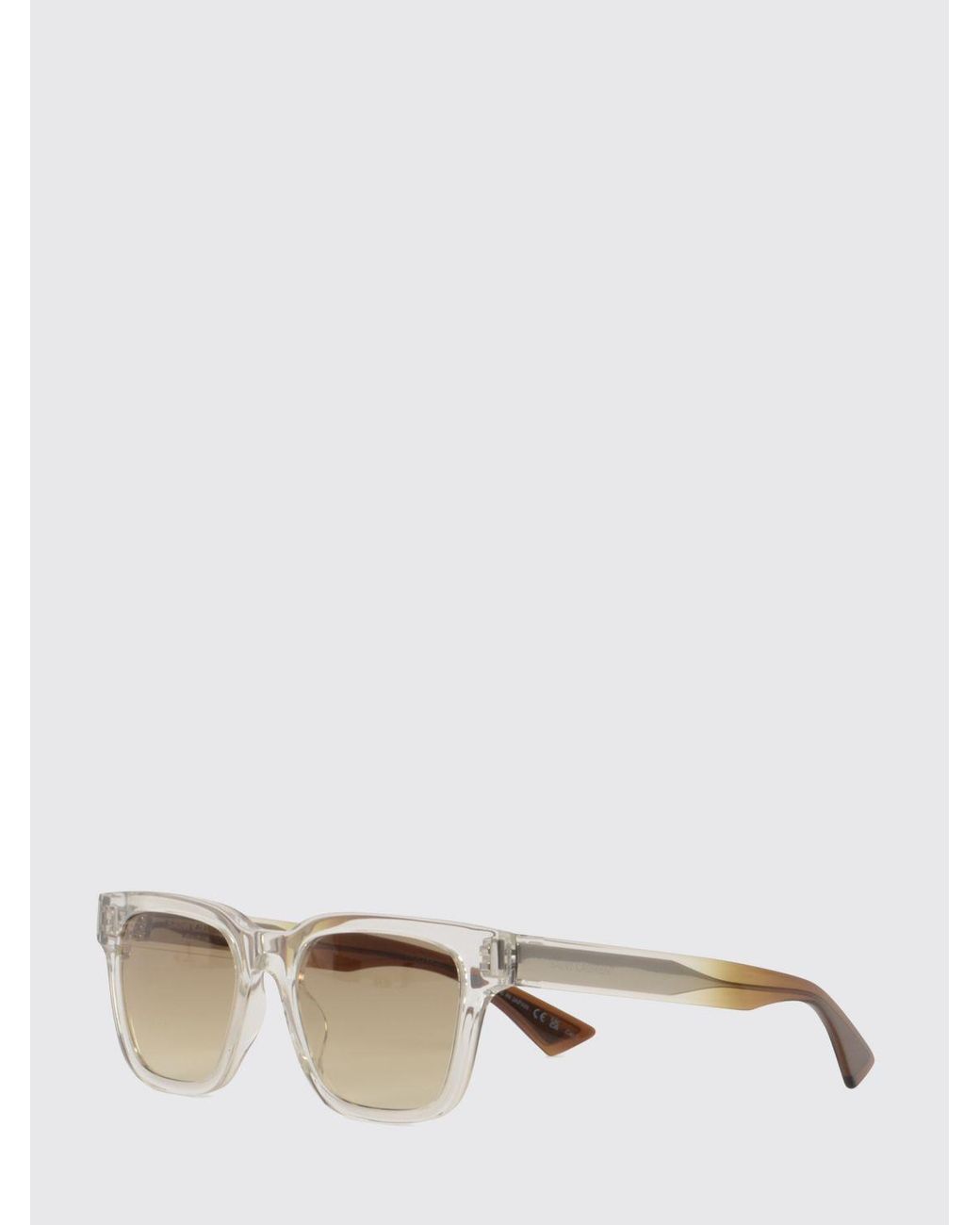 Saint Laurent Natural Square Acetate Sunglasses With Nylon Lenses for men