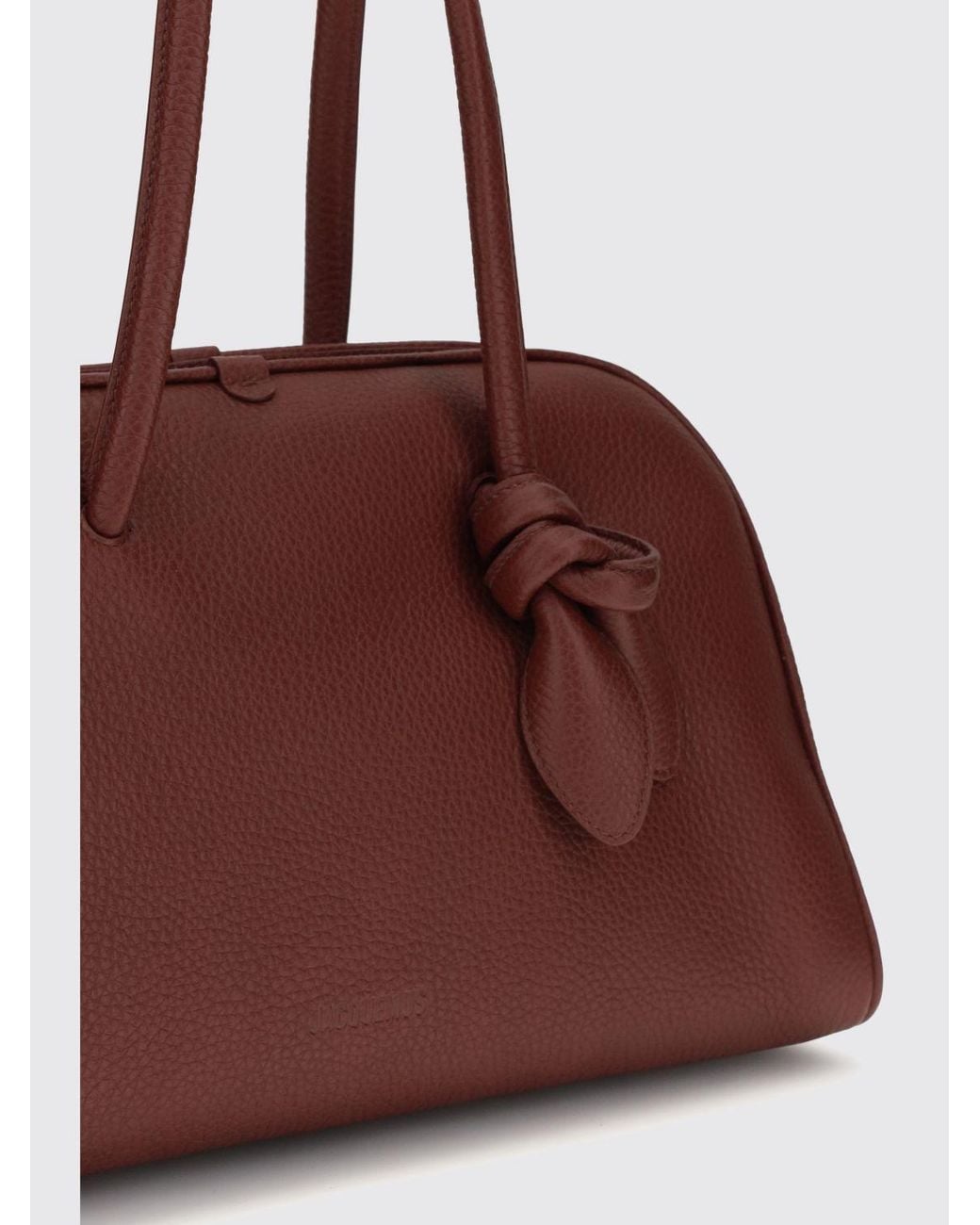 Jacquemus Brown Le Turismo Grained Leather Shoulder Bag With Embossed Logo for men