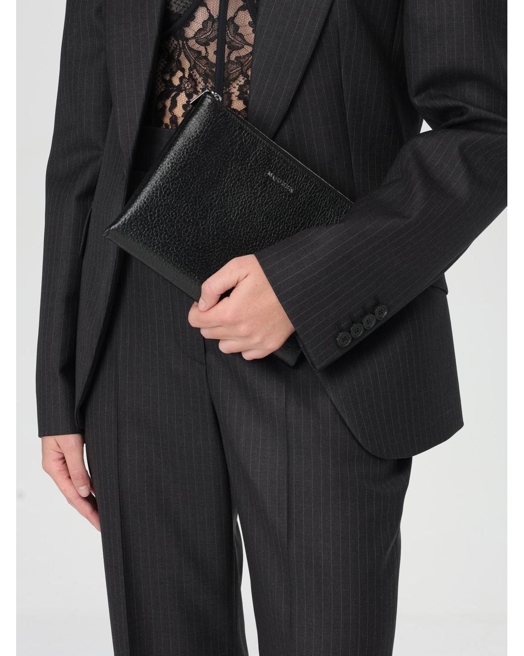 McQueen Black Clutch