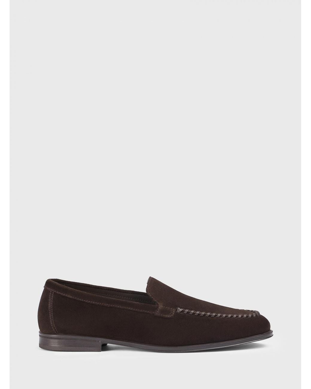 Doucal's White Suede Loafers for men