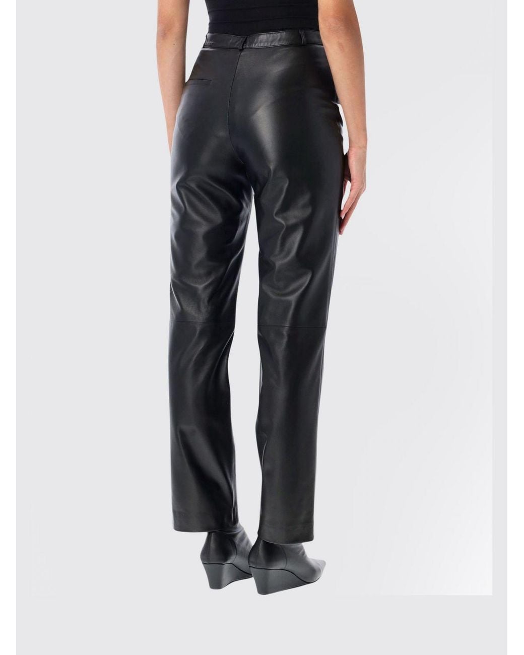 Loulou de Saison Blue High-Waisted Straight Leg Trousers