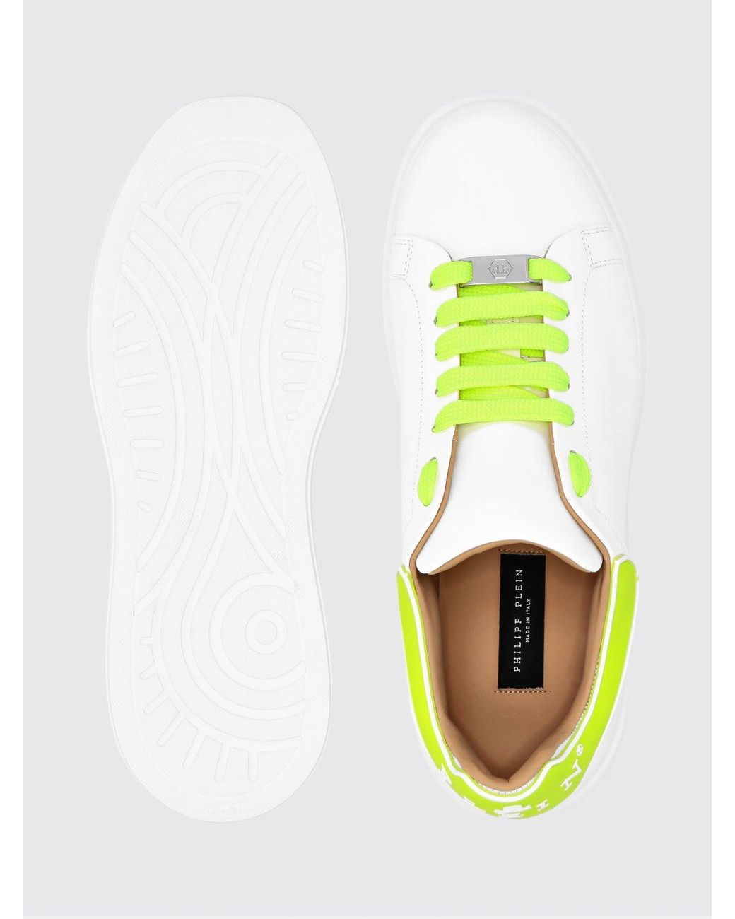 Philipp Plein White Platform Sneakers for men