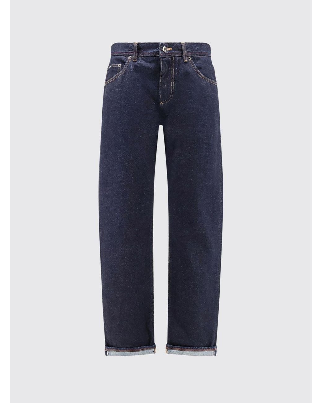 Dolce & Gabbana Blue Dolce &Amp Gabbana Regular Fit Straight-Leg Jeans for men