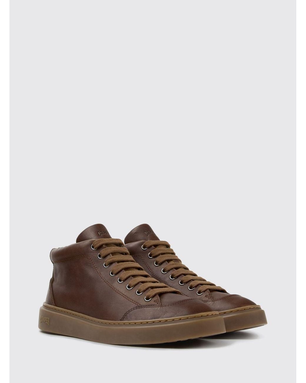 Camper Runner Twentyfive Mid-Top-Sneaker Aus Glattleder Mit Gepolstertem Knöchel in Brown für Herren