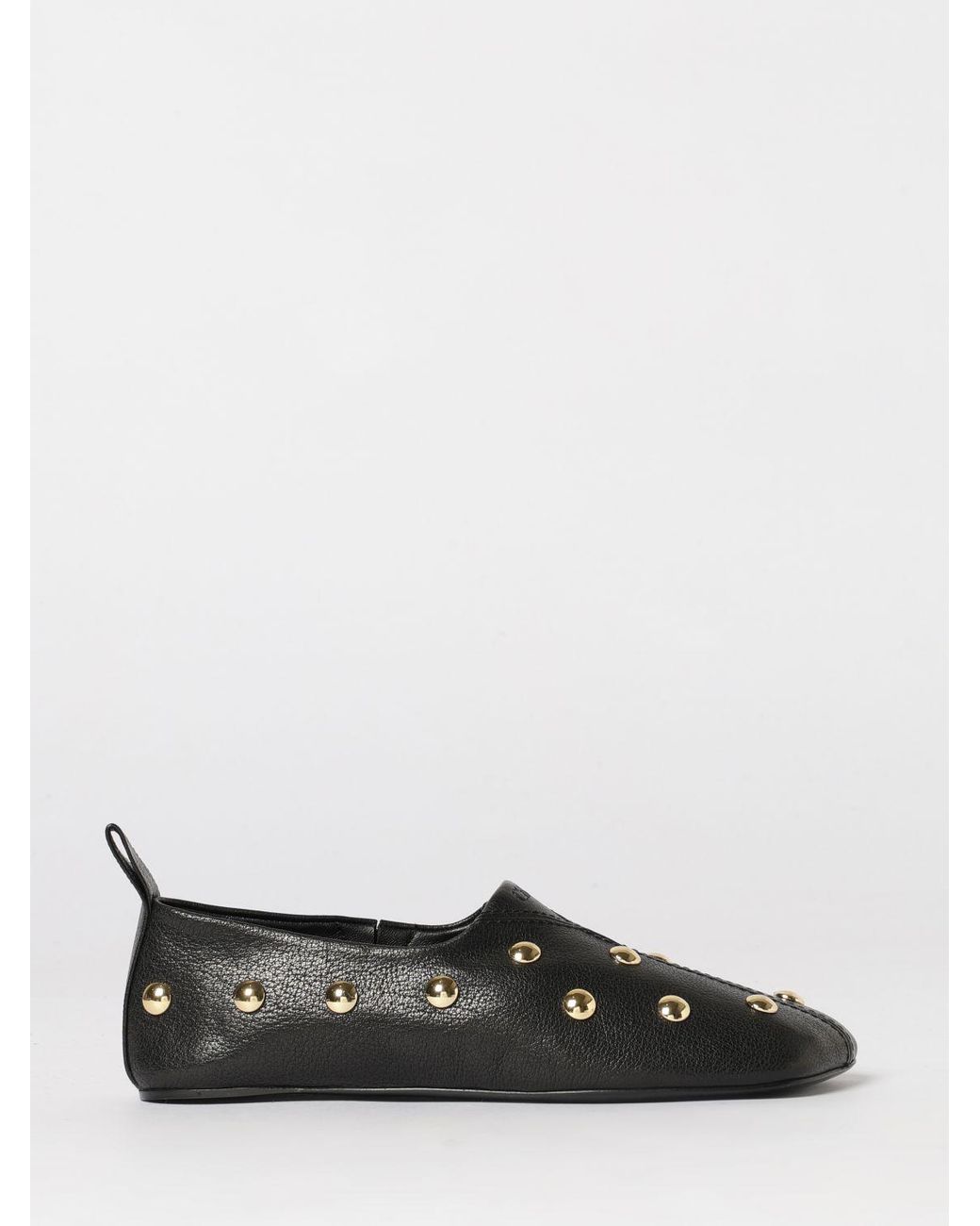 Chloé Black ChloÉ Rita Leather Ballerinas With Studs