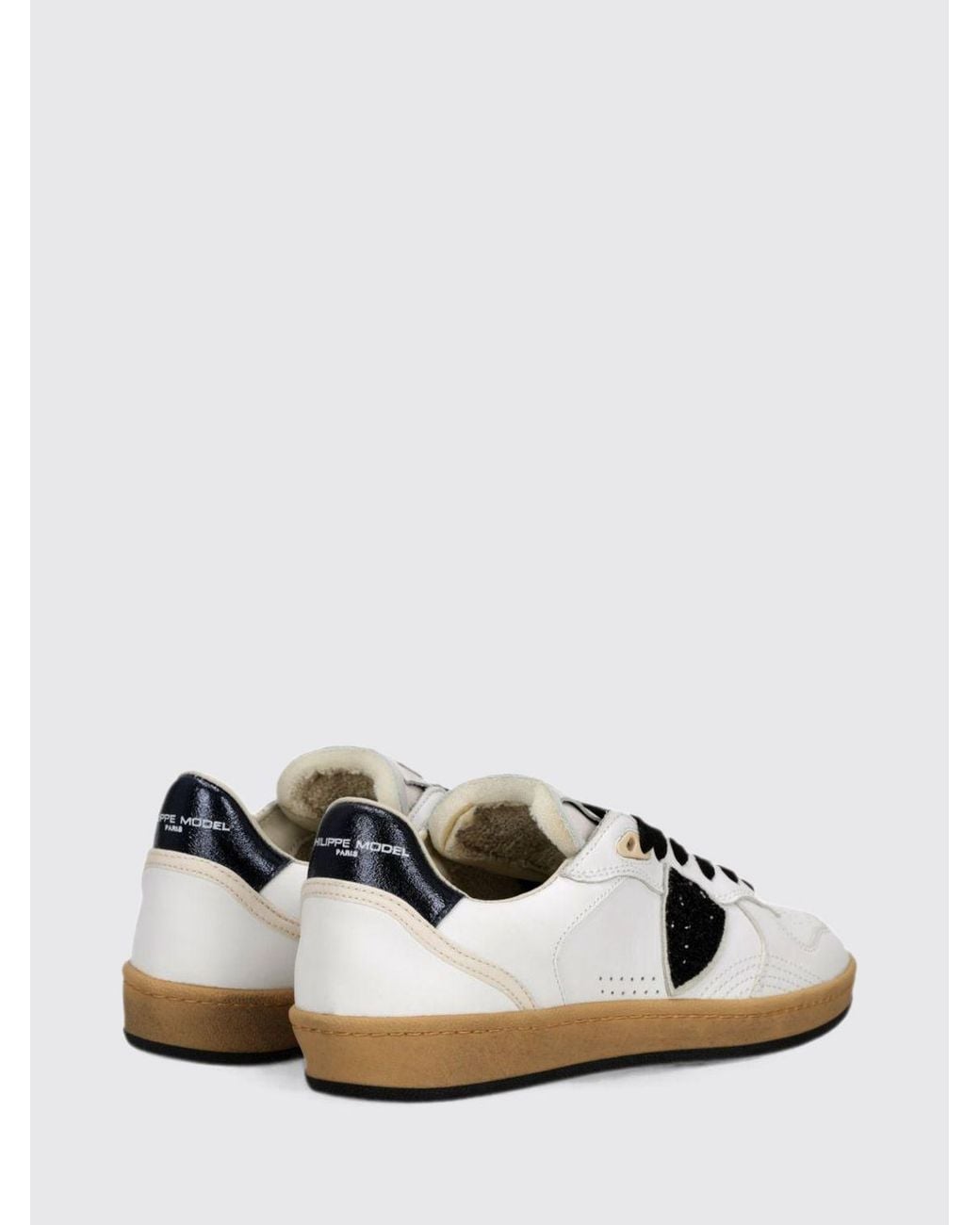 Philippe Model White Pgal Suede Low-Top Sneakers With Animal Print