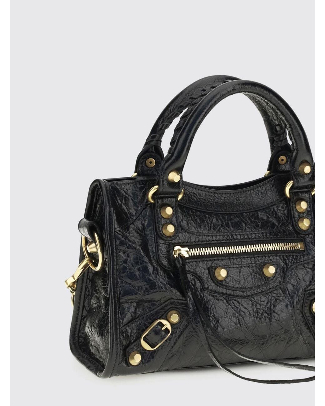 Balenciaga Black Le City Arena Leather Bag