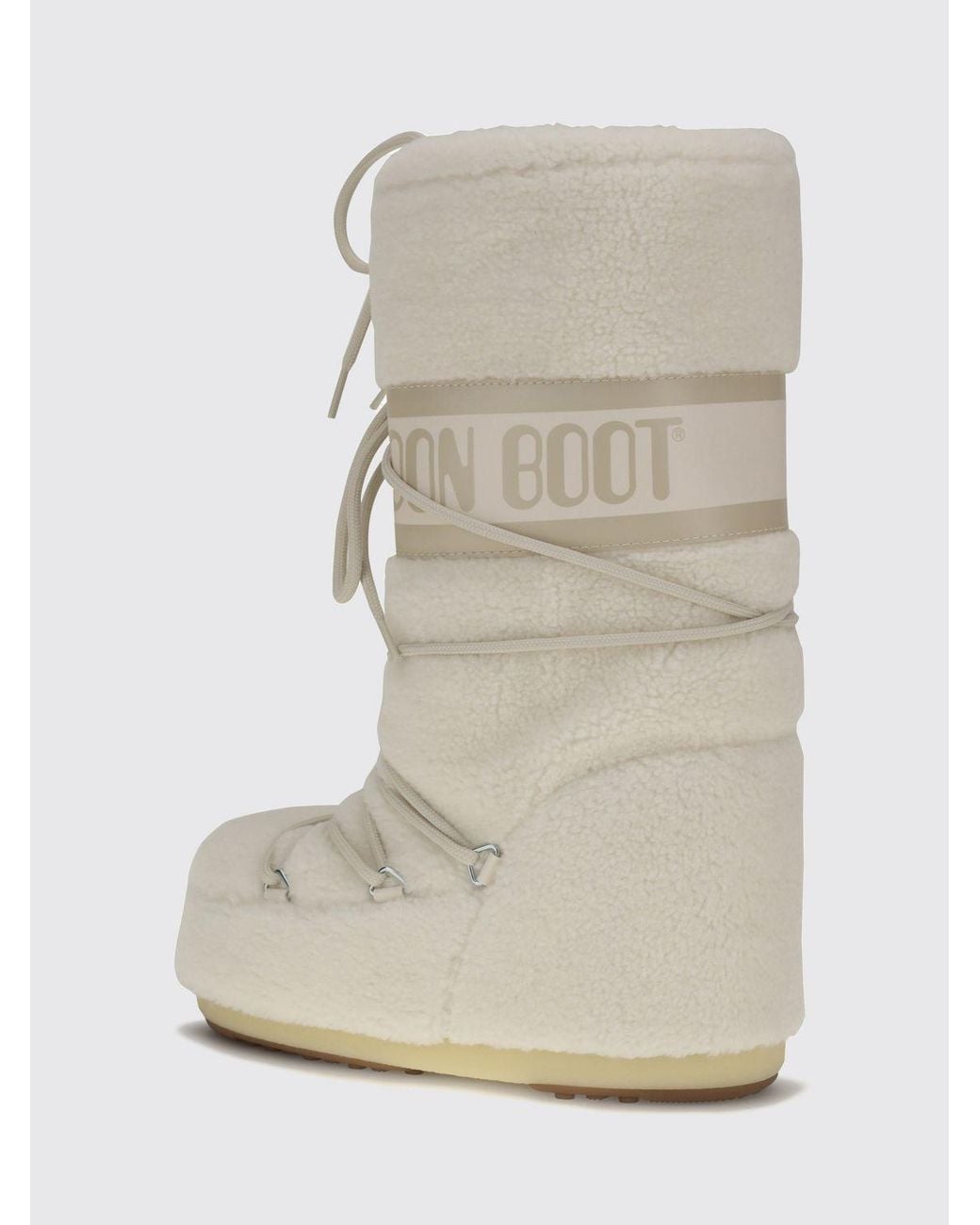 Moon Boot White Icon Two-Tone Mid-Calf Snow Boots