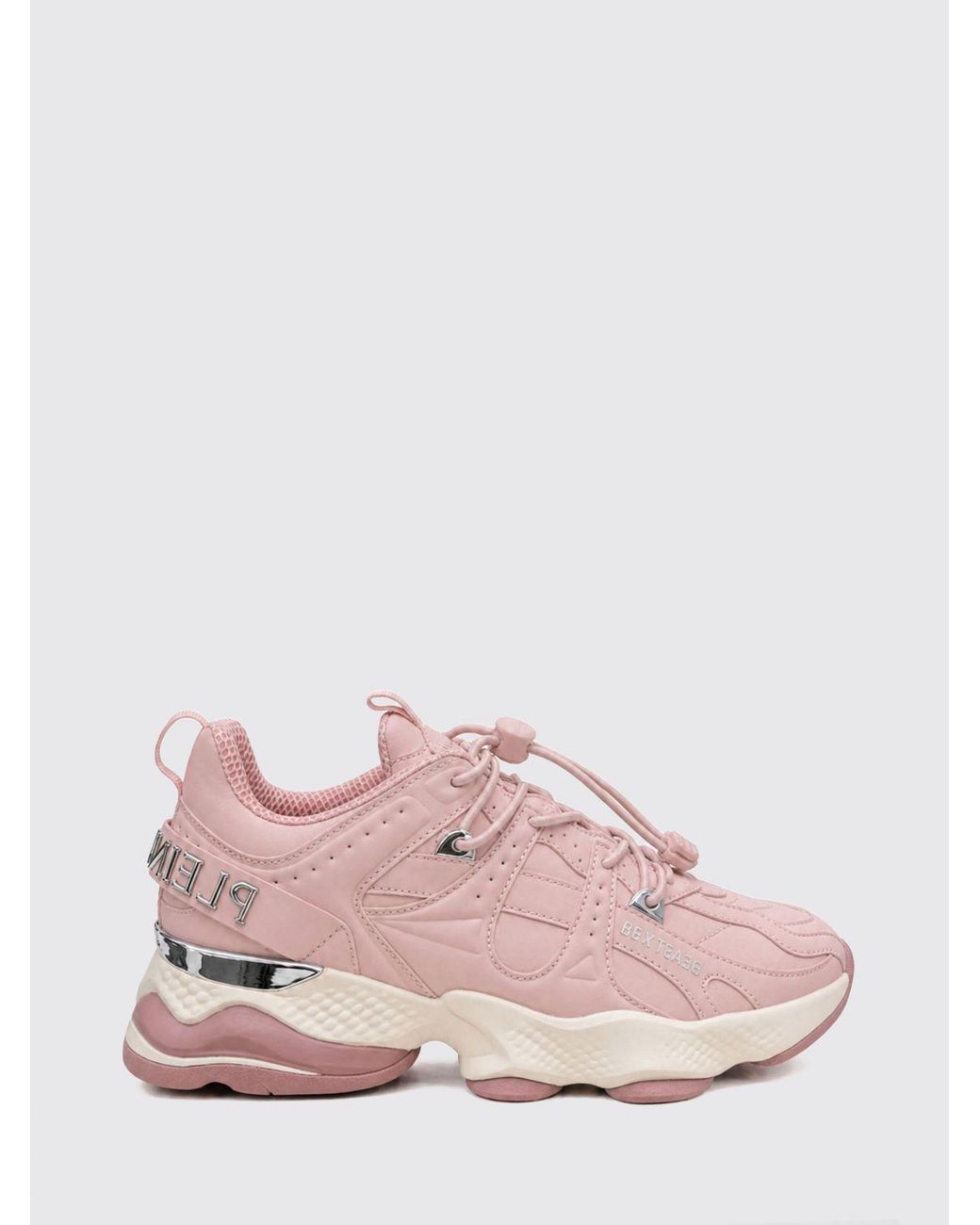 Philipp Plein Pink Runner Beast X-01 Low-Top Trainers With Drawstring Closure for men