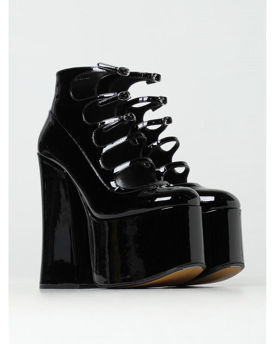 Marc Jacobs Black Kiki Lackleder Mary Jane Mit Maxi-Plateau