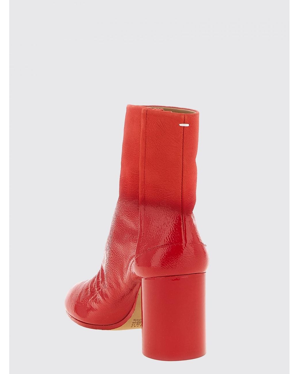 Maison Margiela Red Tabi Ankle Boots