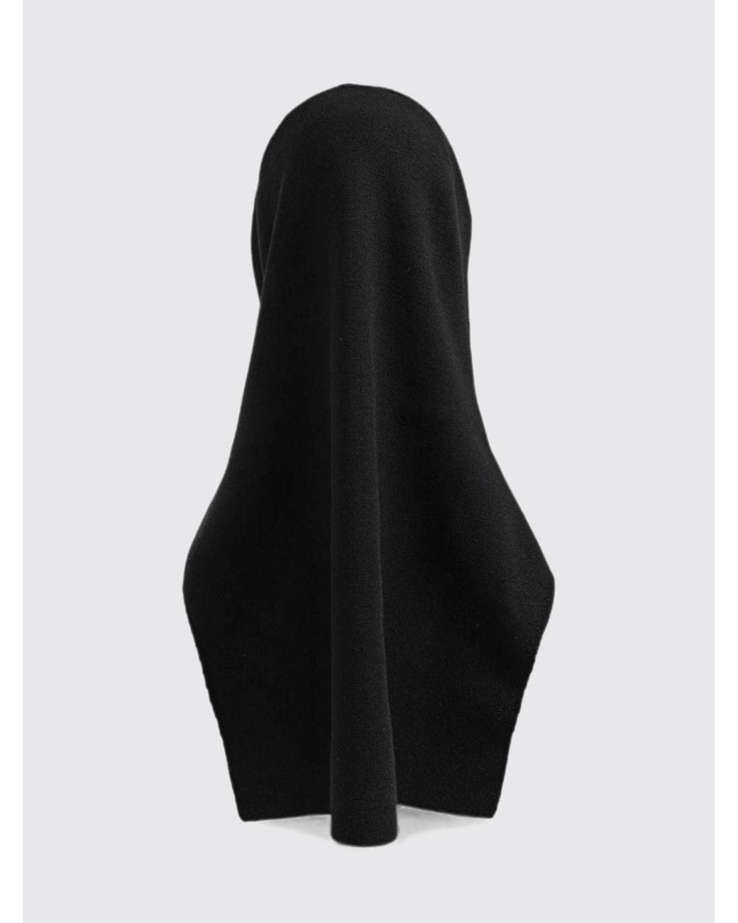 Balenciaga Black Enveloping Design Scarf