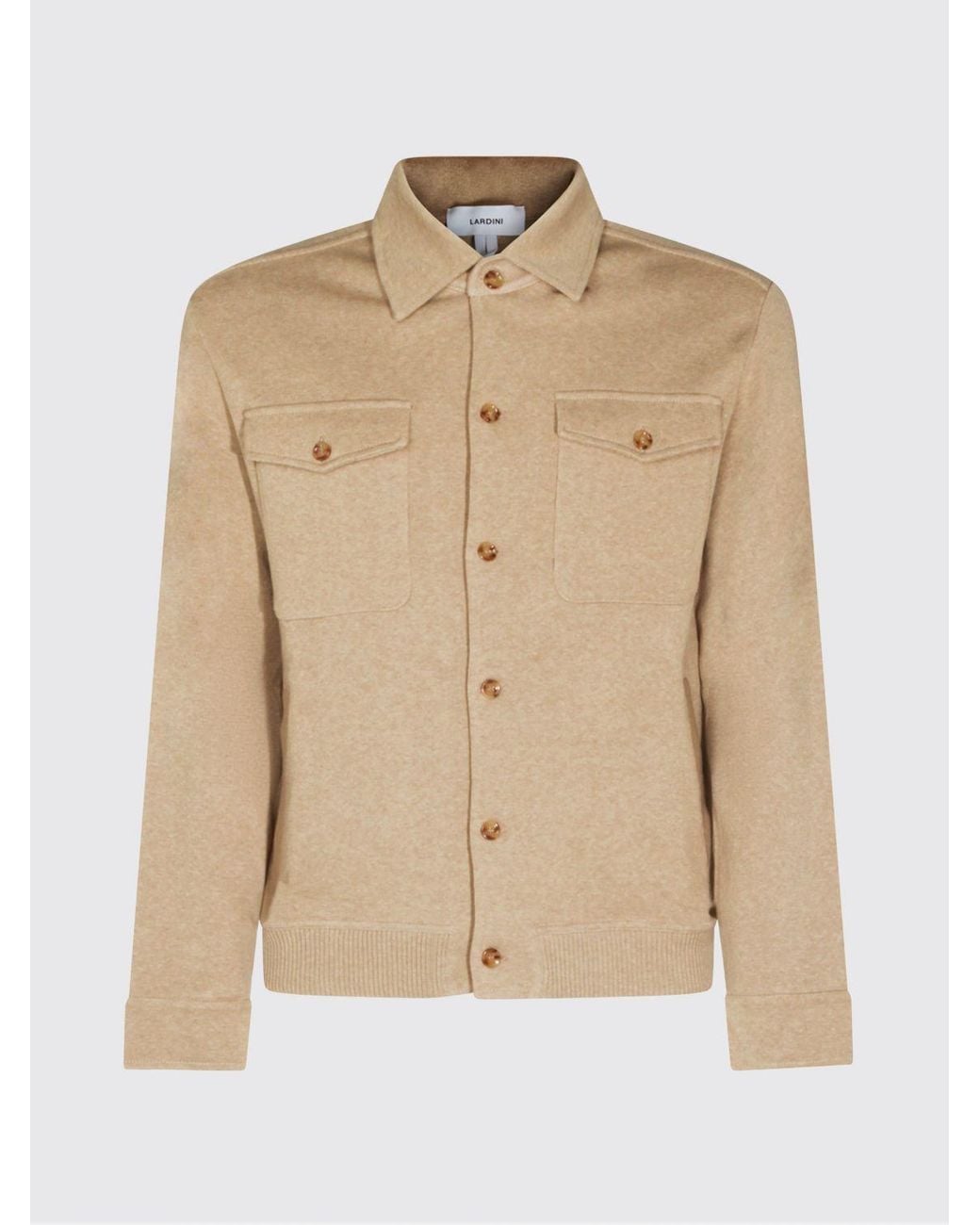 Lardini Natural Cotton Shirt Jacket for men