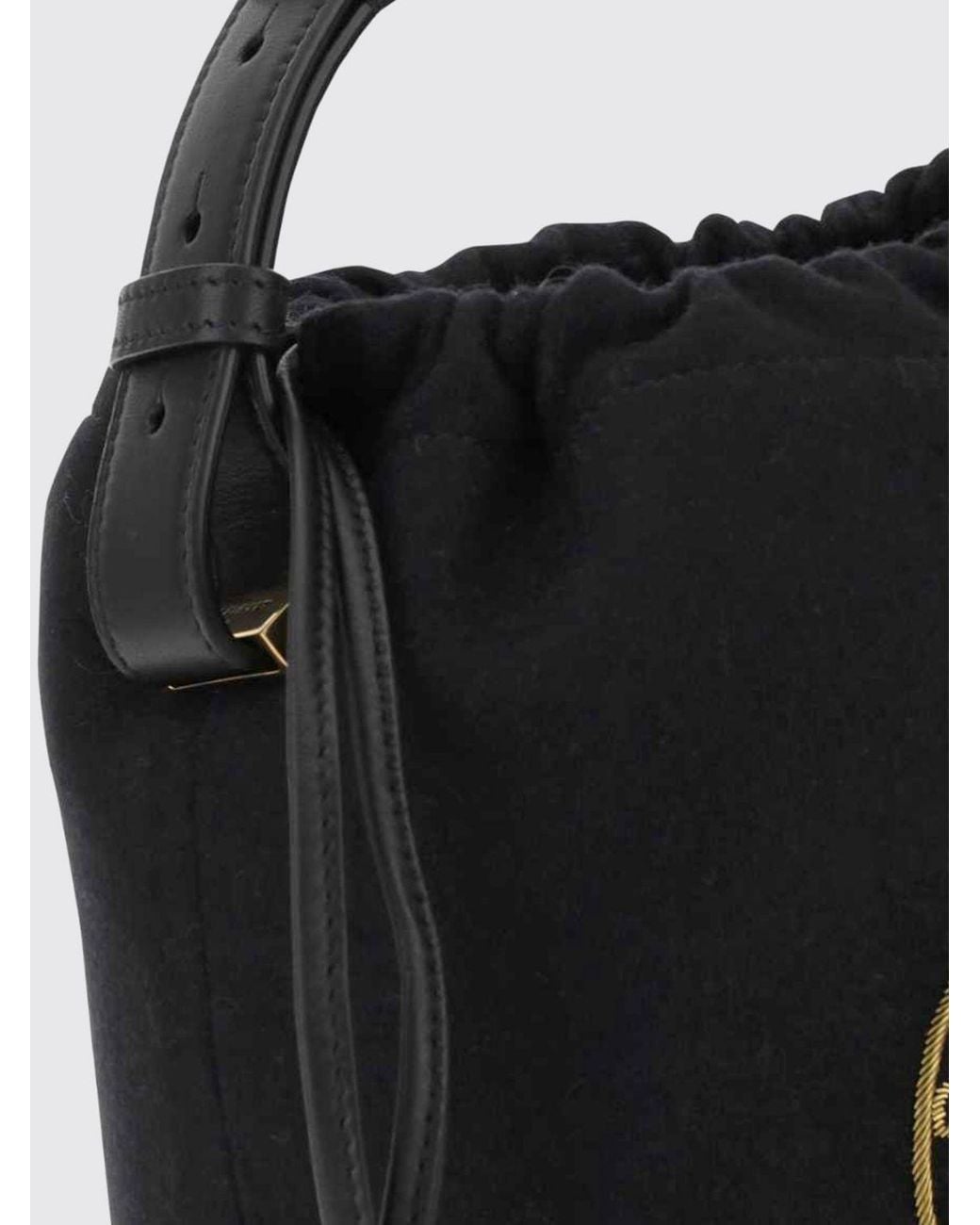 Saint Laurent Black Rive Gauche Bucket Bag for men