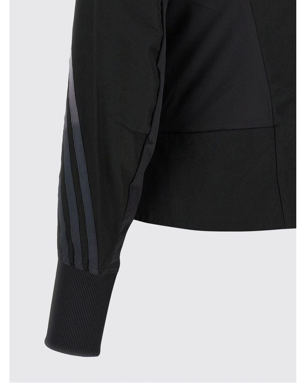 Y-3 Blue Slim Fit Cropped Technical Fabric Track Jacket With Turtleneck