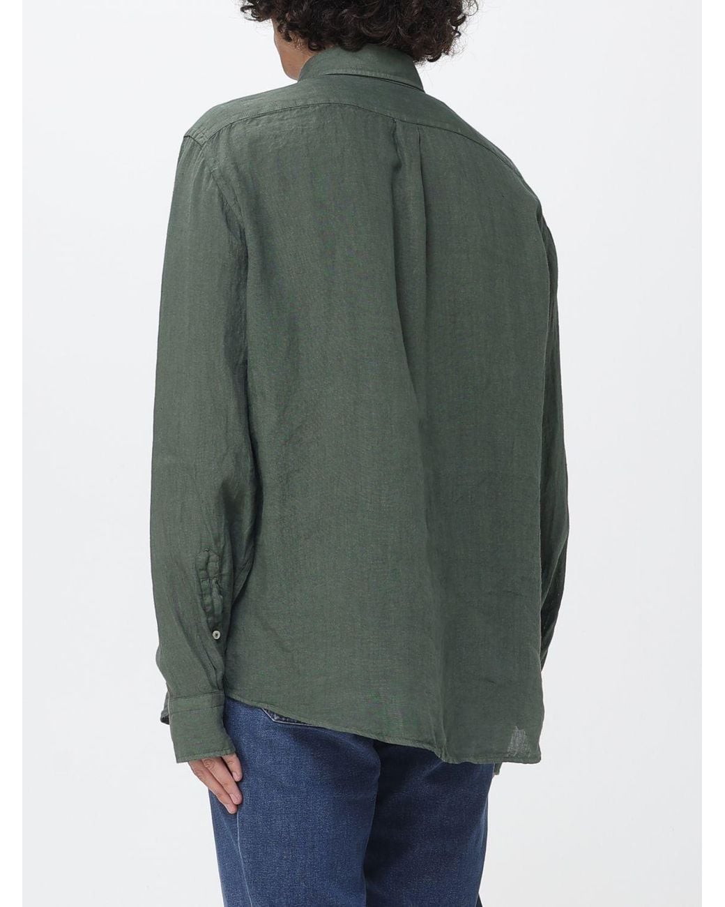 B.D. Baggies Green Basic Cotton Shirt for men