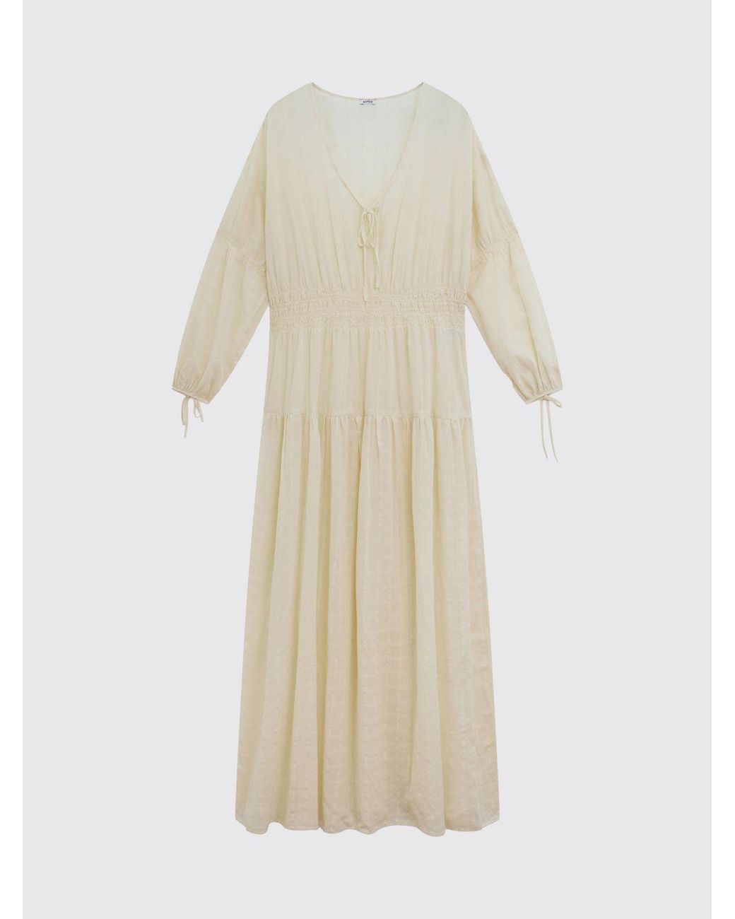 Aspesi Natural Muslin Midi Dress