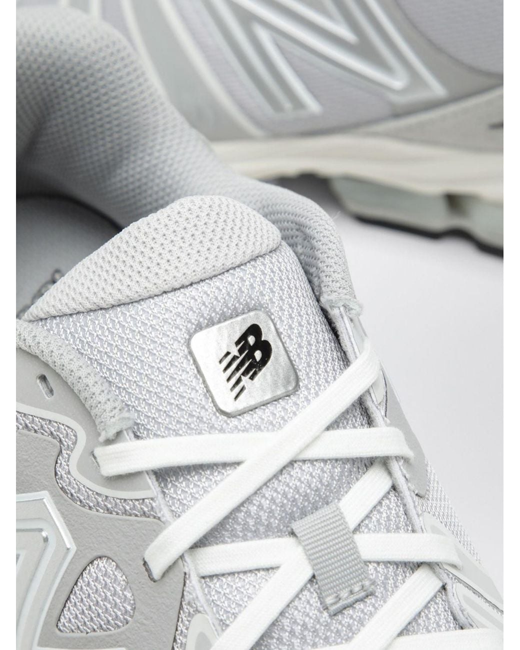 New Balance White Abzorb 1890 Suede And Mesh Sneakers With Applied Logo for men