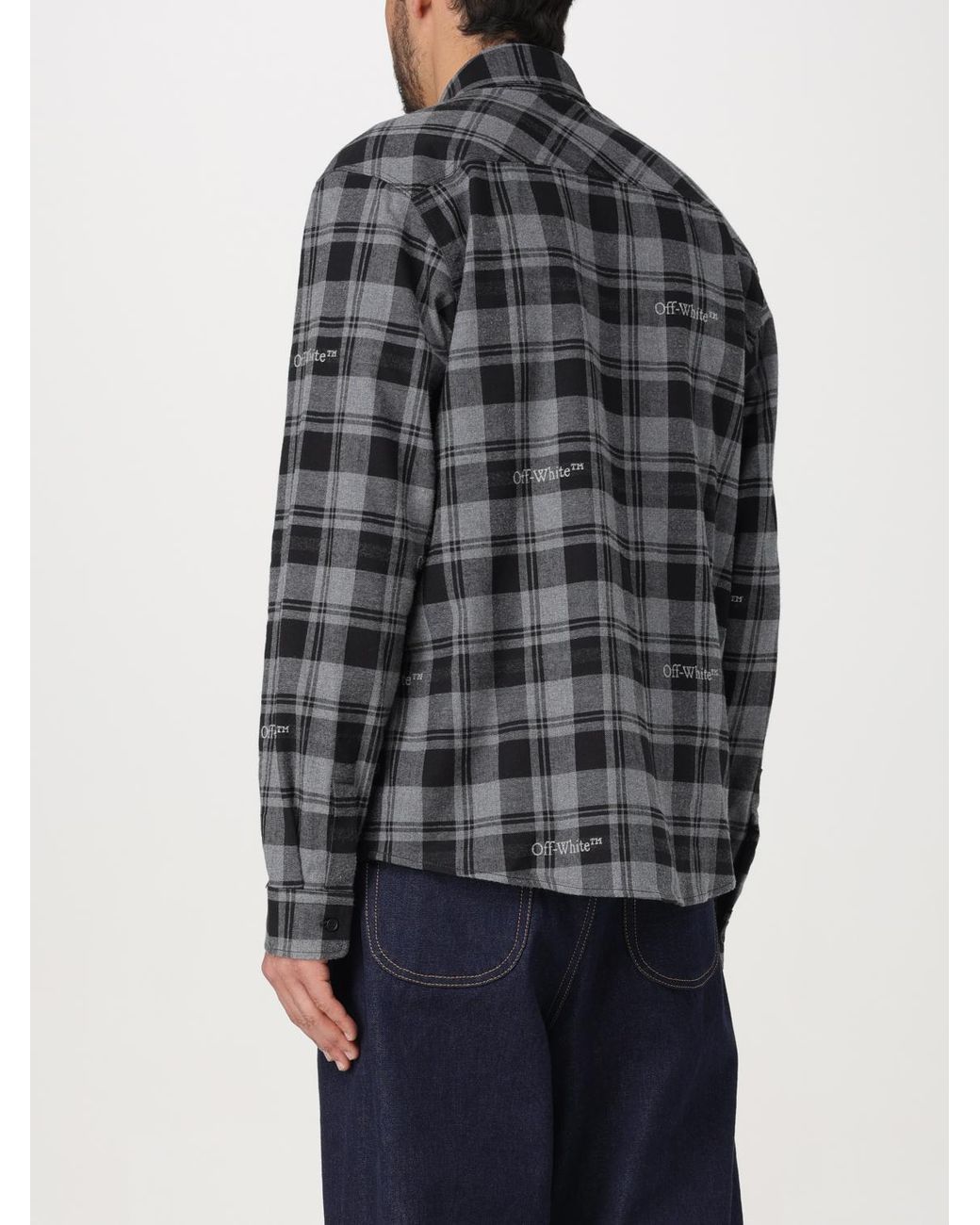 Off-White c/o Virgil Abloh Gray Shirt for men