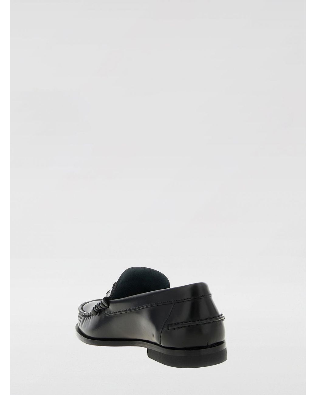 Tod's White T Timeless Brushed Leather Loafers