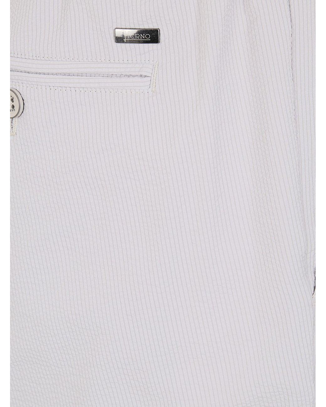 Herno Gray Hero Gabardine Chino Trousers for men