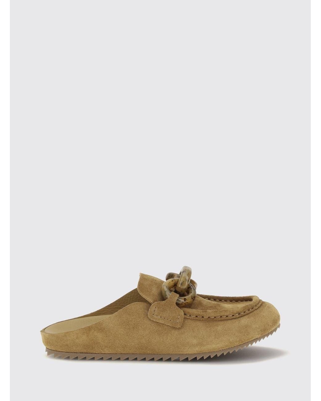 Pedro Garcia Brown Suede Mules With Notched Eva Sole