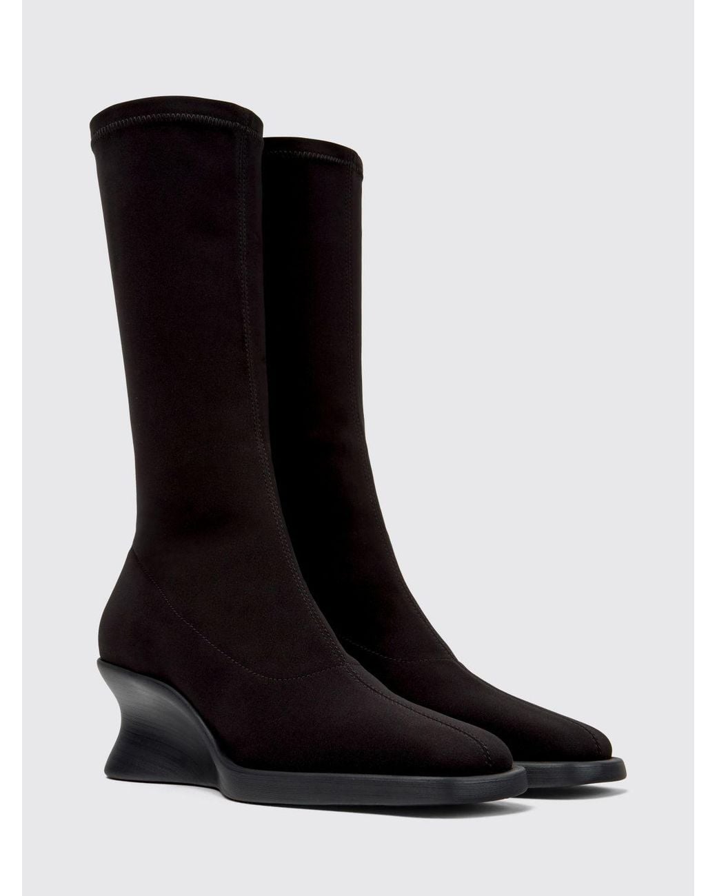 Camper Black Flat Ankle Boot