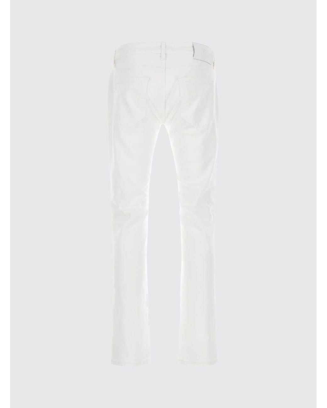 PT Torino White Five-Pocket Slim Fit Jeans for men