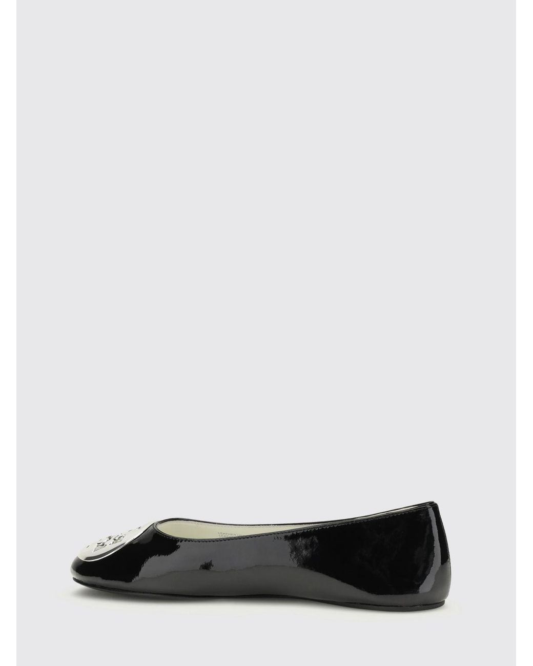 Tory Burch Black Patent Leather Reva Ballerinas
