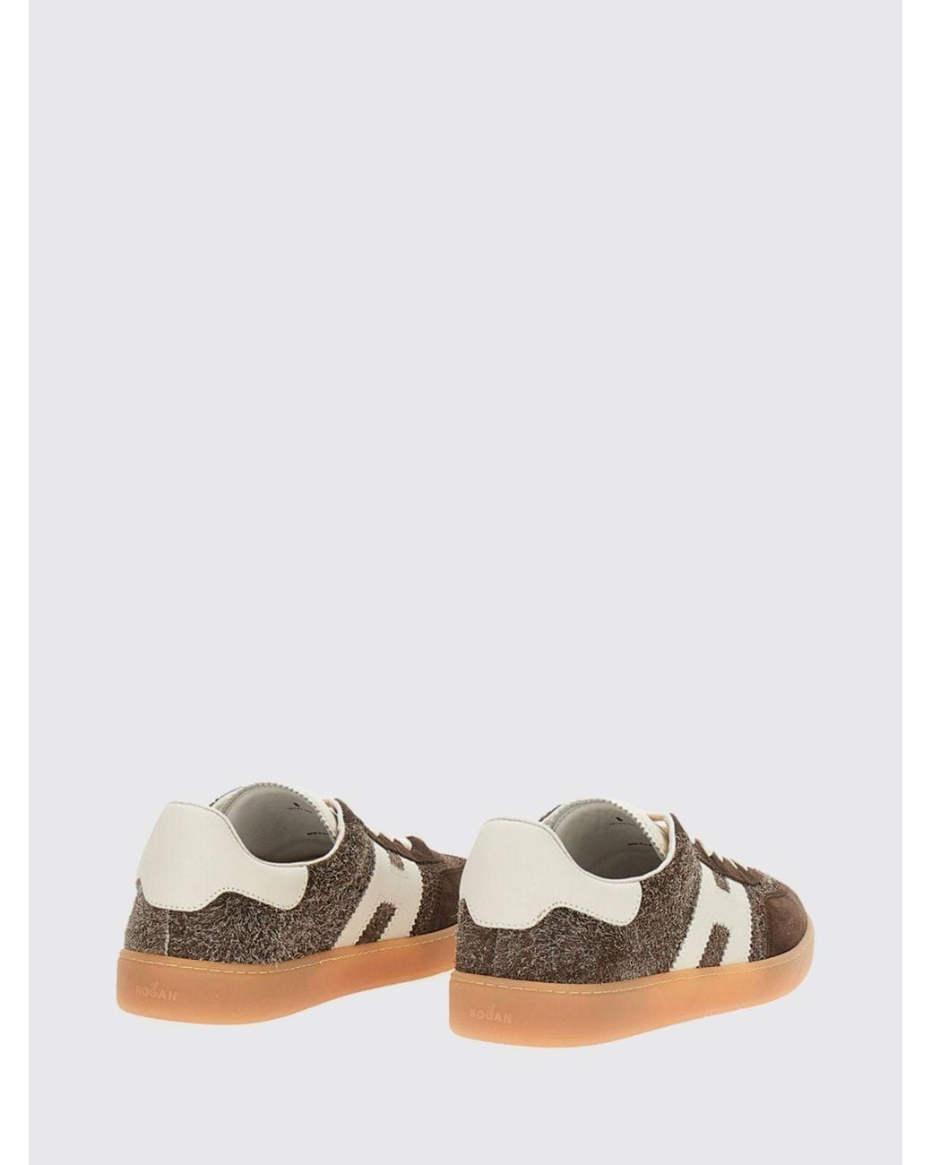 Hogan Brown Cool Suede Sneakers for men