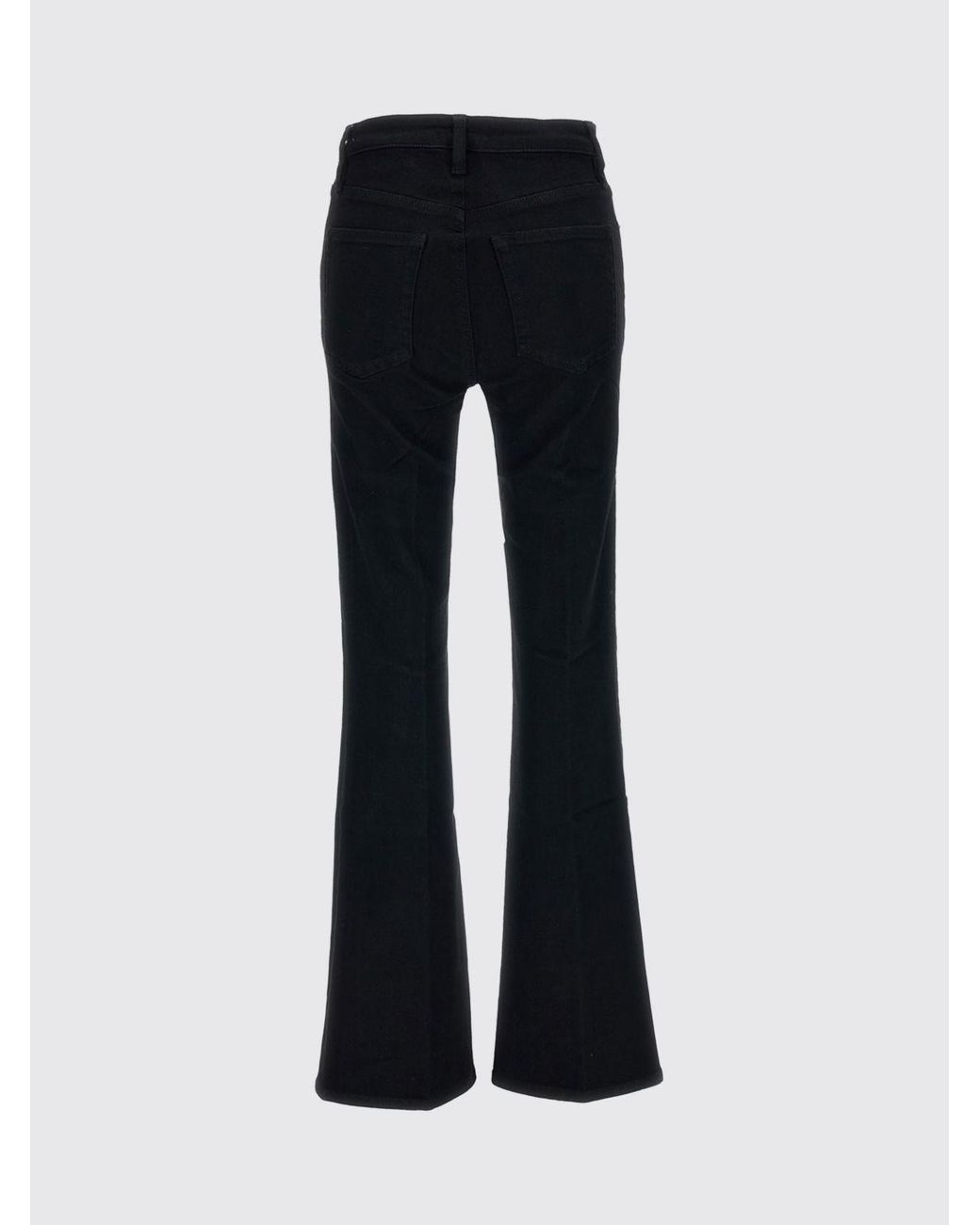 FRAME Black The Reboot High-Waist Flared-Fit Jeans