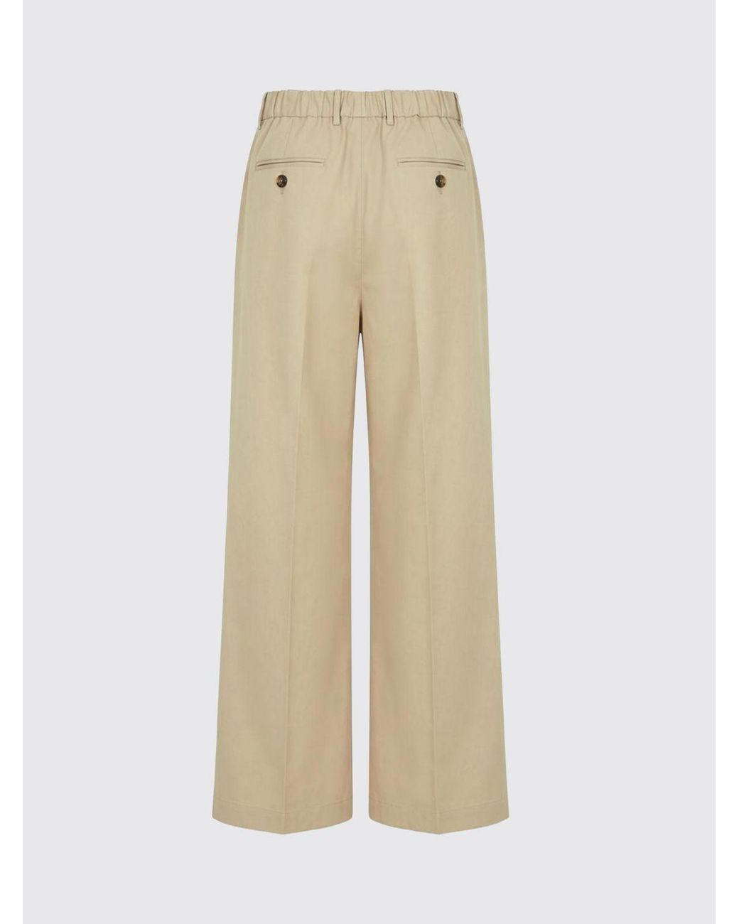 Jil Sander Natural Oversized Wide-Leg Cotton Trousers for men