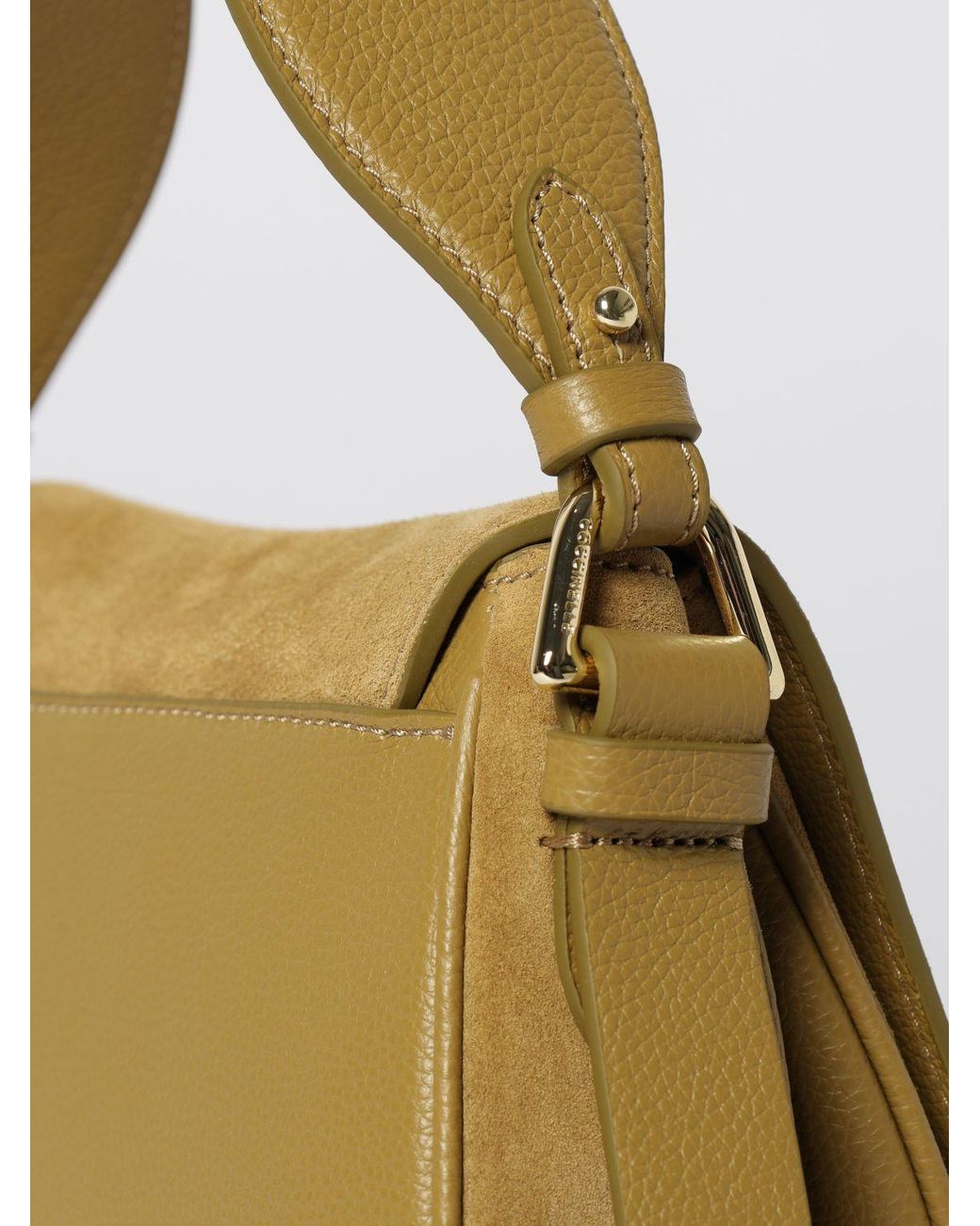 Coccinelle Metallic Mavery Small Suede Bag