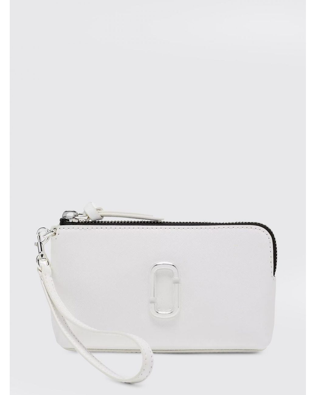 Clutch The Snapshot Wristlet di Marc Jacobs in White