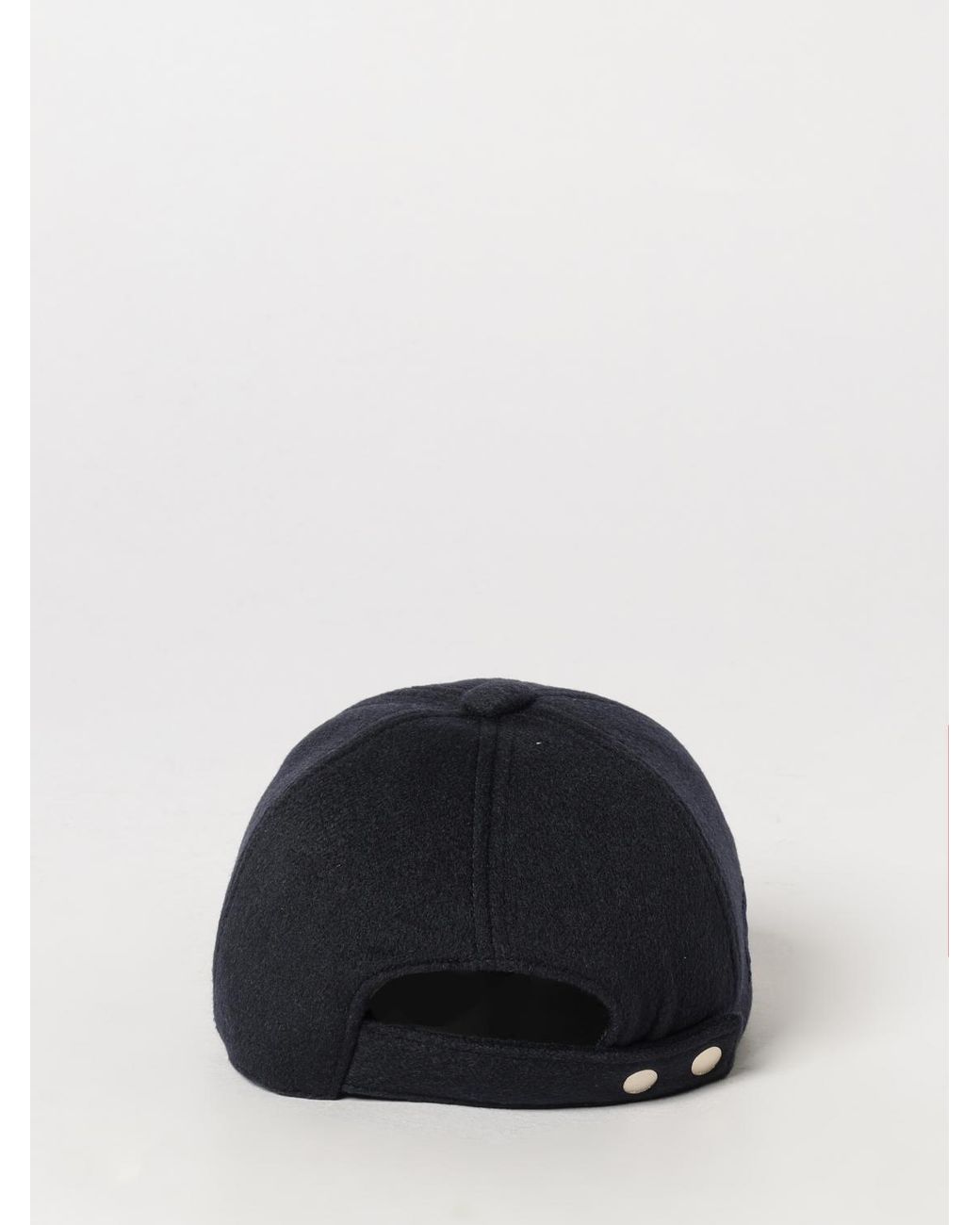 Max Mara Black Tonal Embroidered-Logo Cashmere Baseball Cap With Rigid Visor