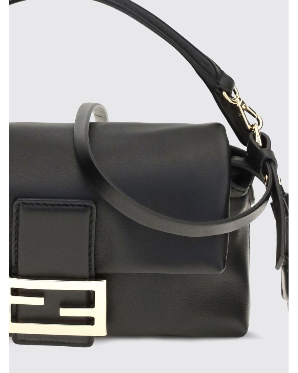 Fendi Black Baguette Mini Bag