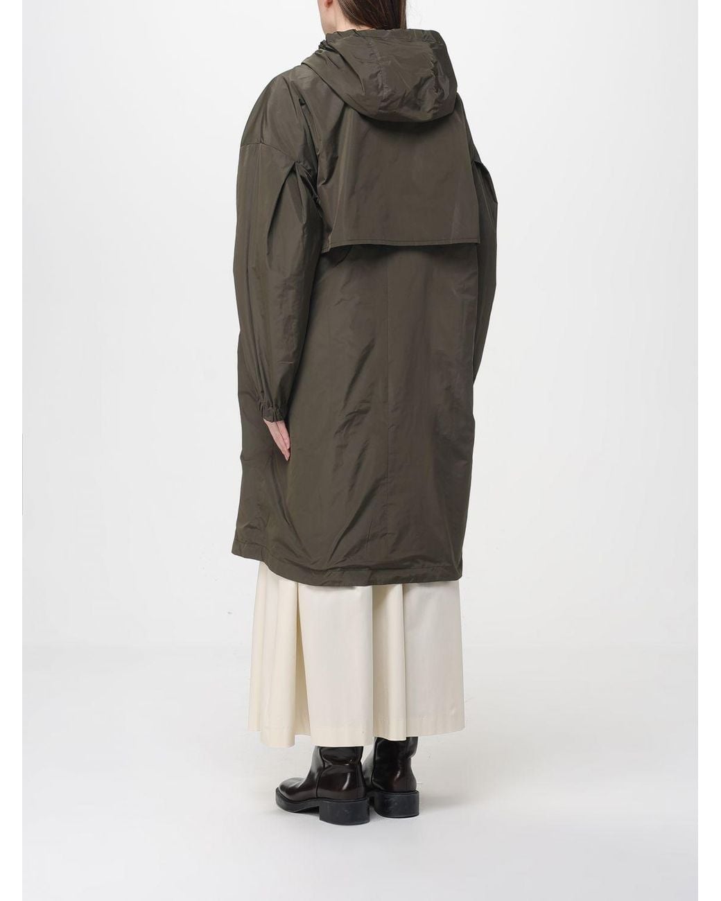 Max Mara Gray The Cube Oversized Hooded Polyester Parka Max Mara