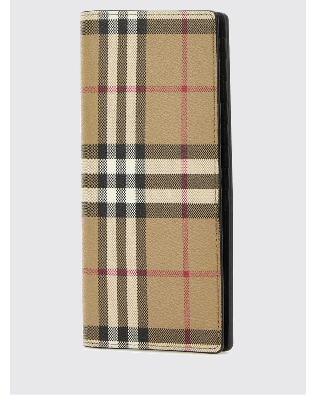 Burberry Natural Vintage Check Coated Cotton Continental Wallet for men