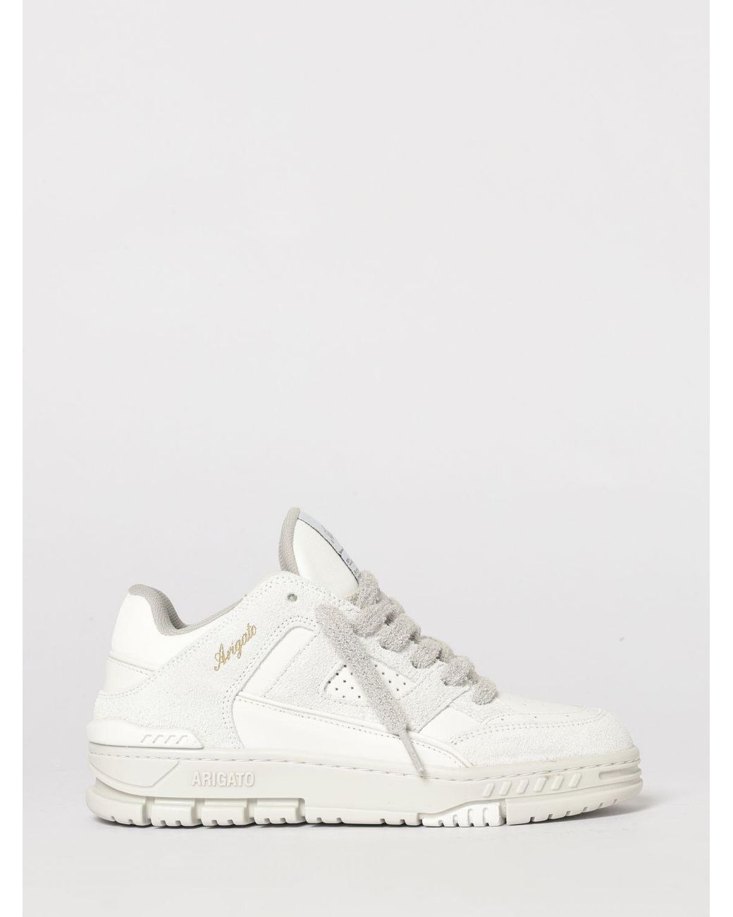 Axel Arigato Natural Area Lo Fluffy Leather Sneakers
