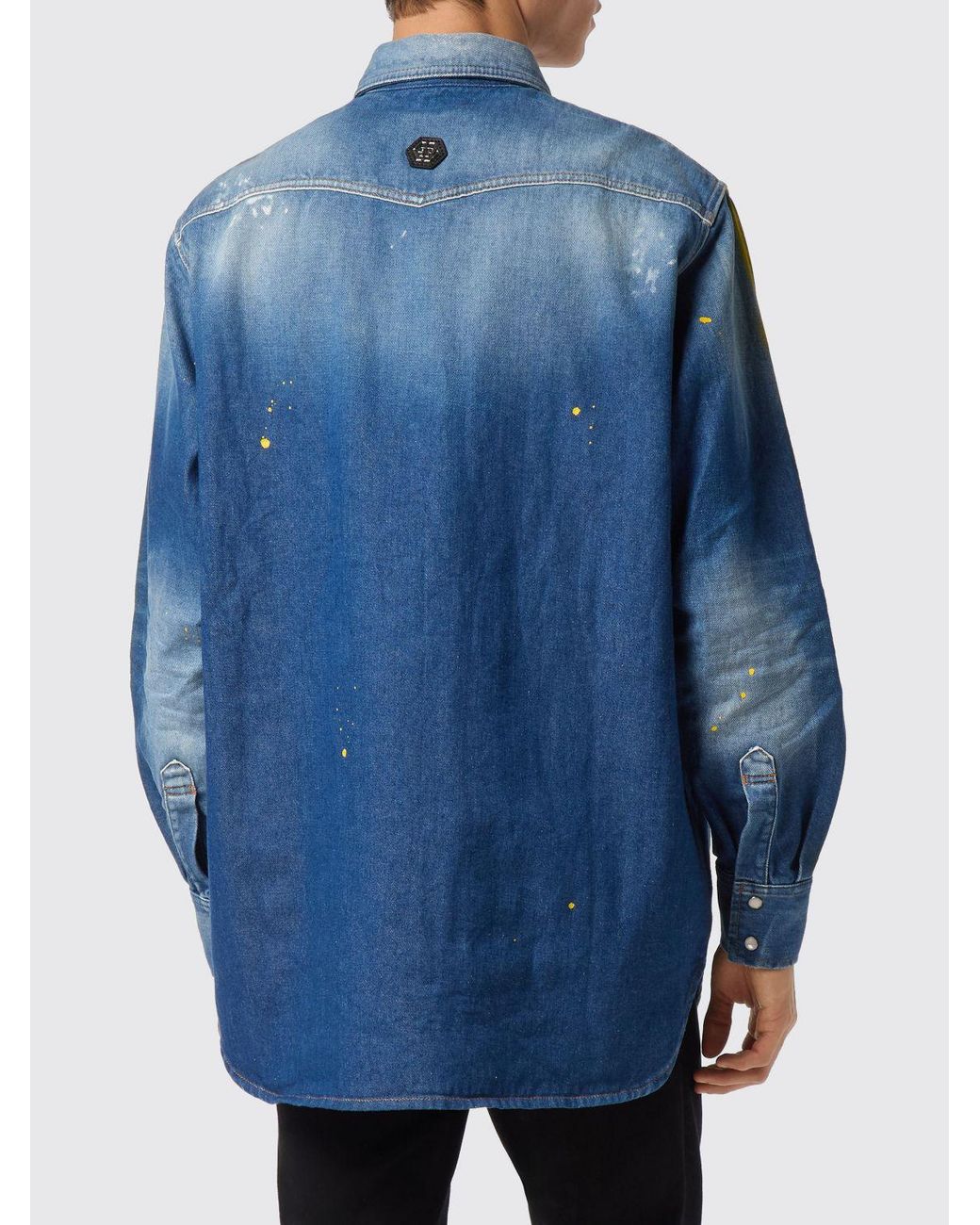 Philipp Plein Blue Shirt for men