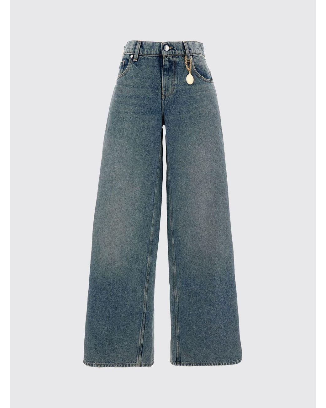 Jeans Wide-Leg De Denim Stella McCartney de color Blue
