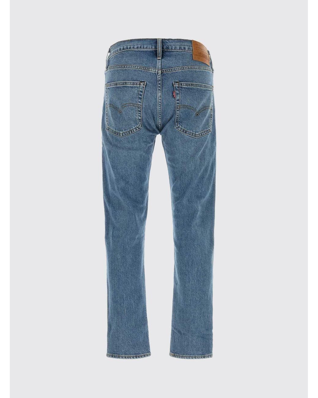 Levi's Blue Straight Fit 502 Jeans With A Low-Rise Waist for men
