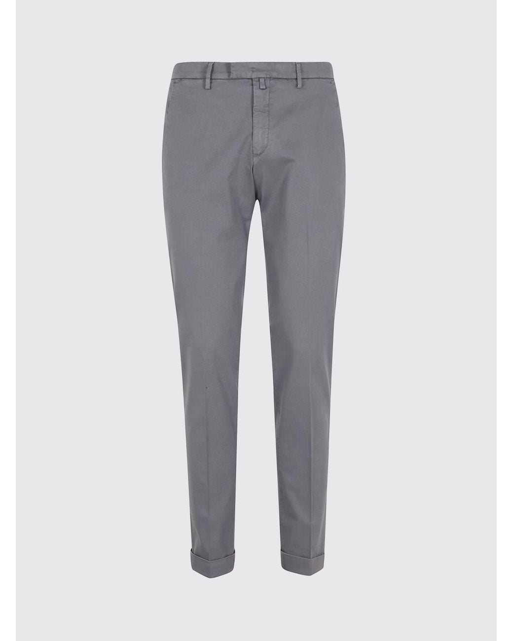 Briglia 1949 Gray Cotton Chino Trousers for men