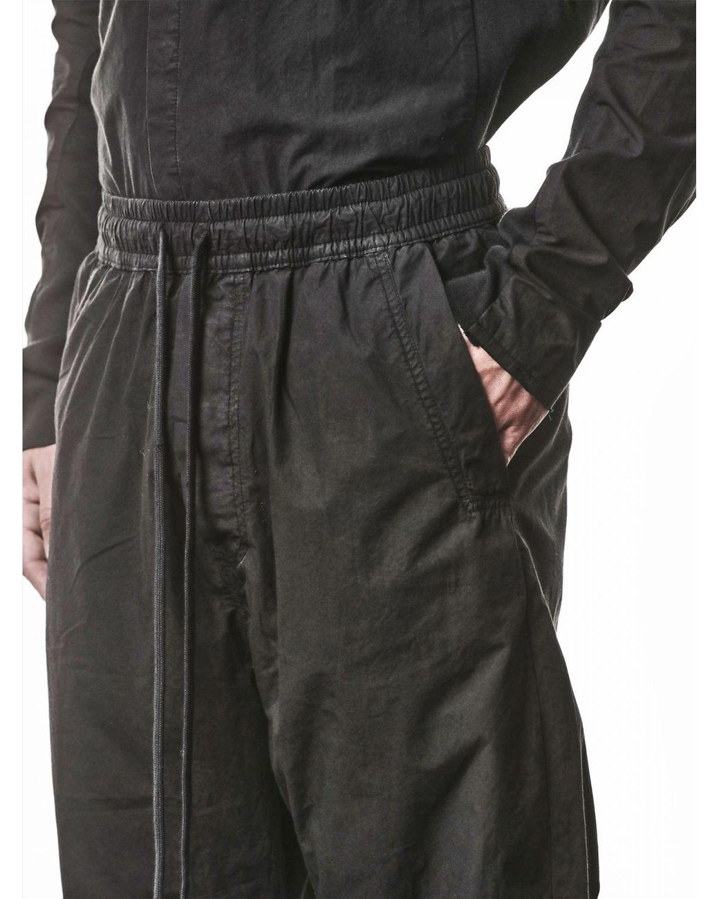 Thom Krom Black Cotton Jogging Trousers for men