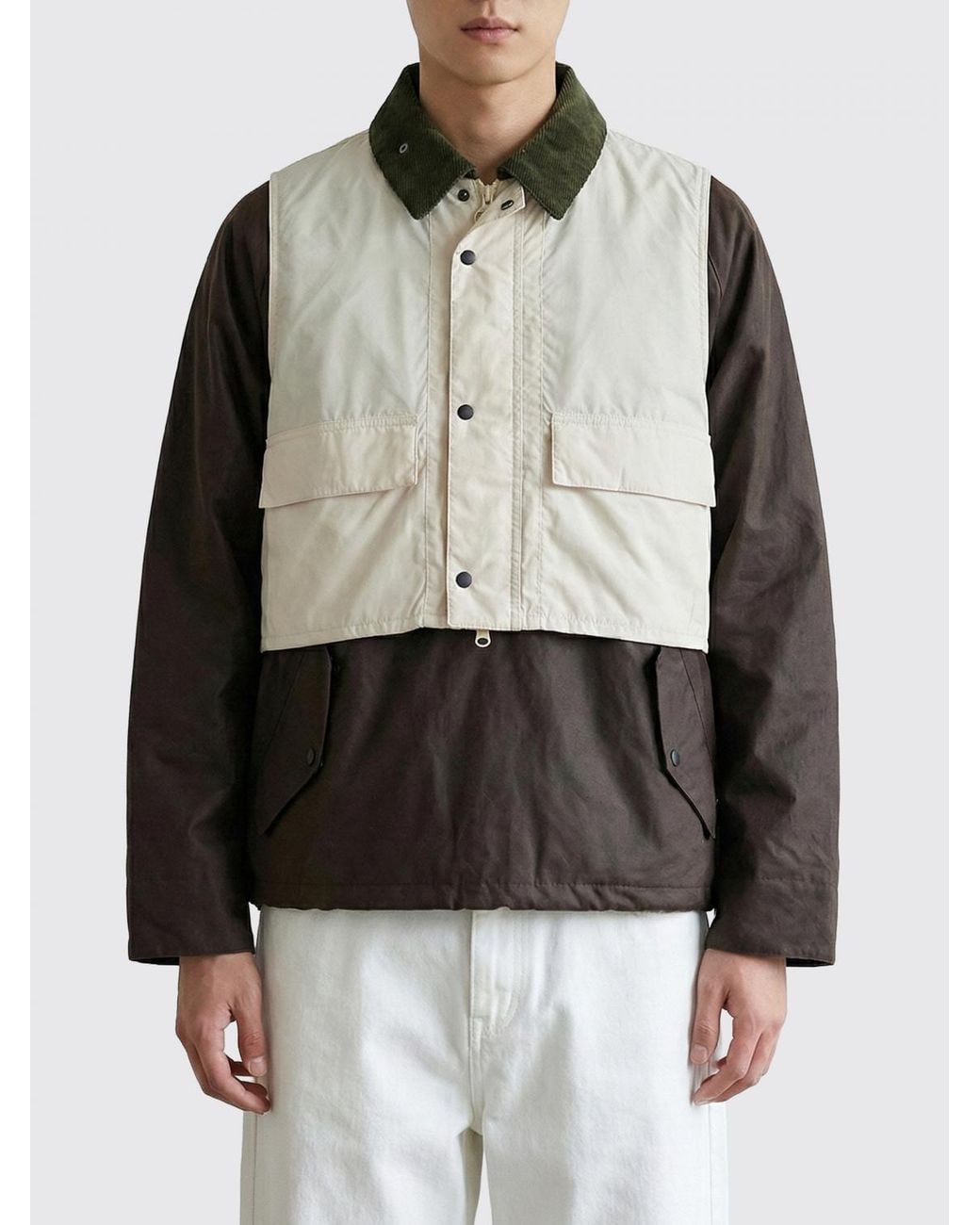 Barbour Green Transport Smock Casual Jacket X Kaptain Sunshine for men
