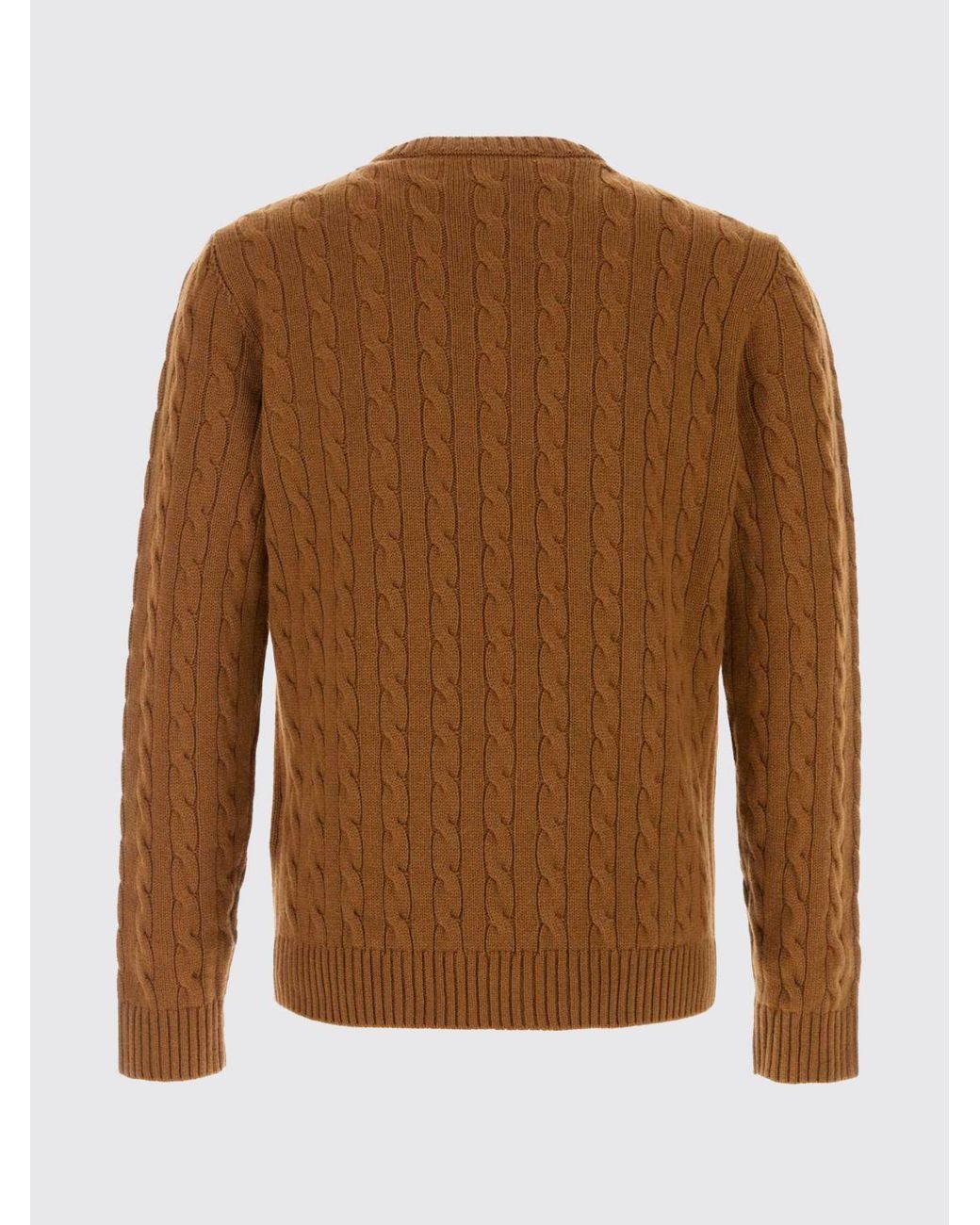 Valentino Garavani Brown Vlogo Signature Pure Cashmere Crewneck Sweater for men