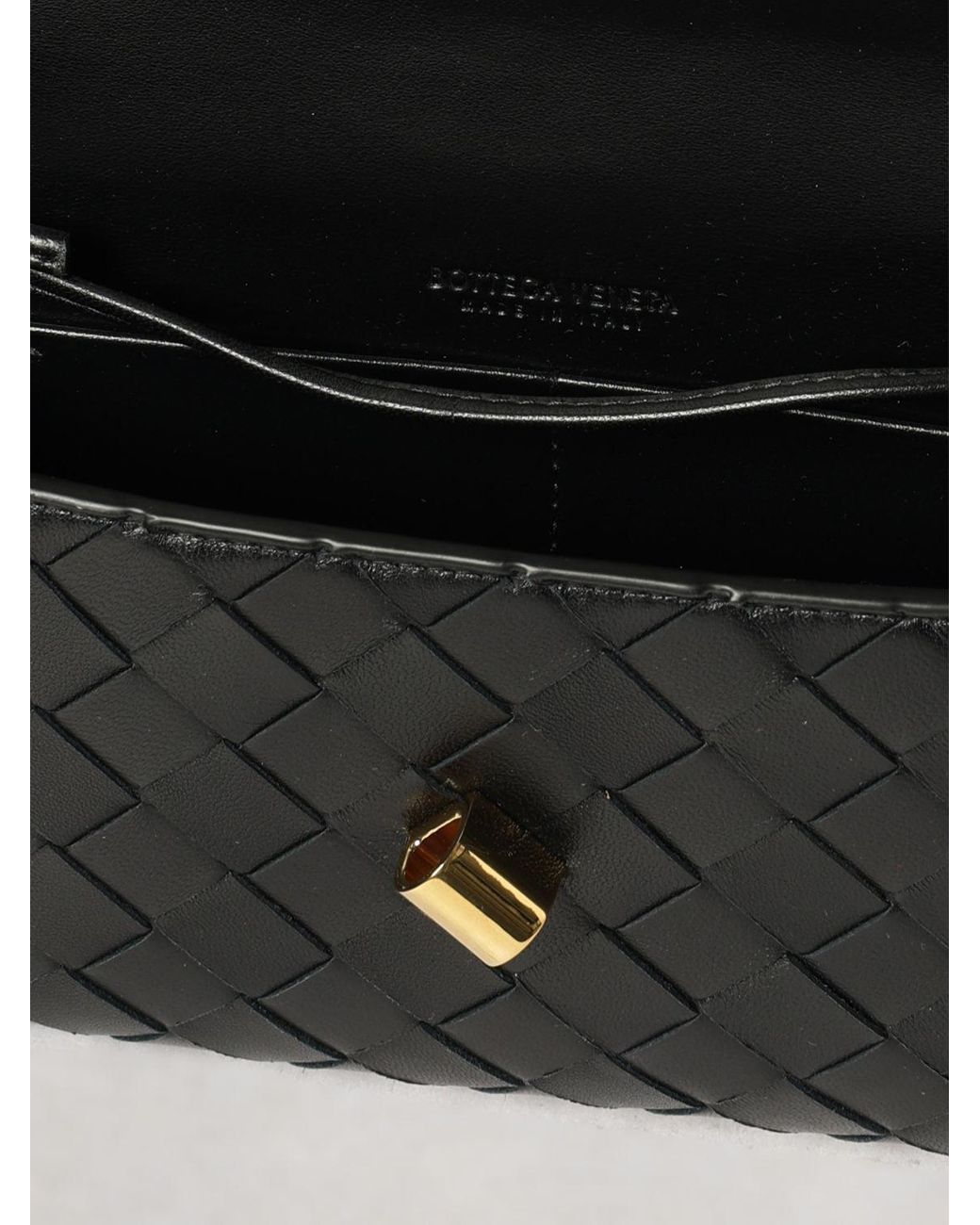 Bottega Veneta Black Andiamo Mini Handbag