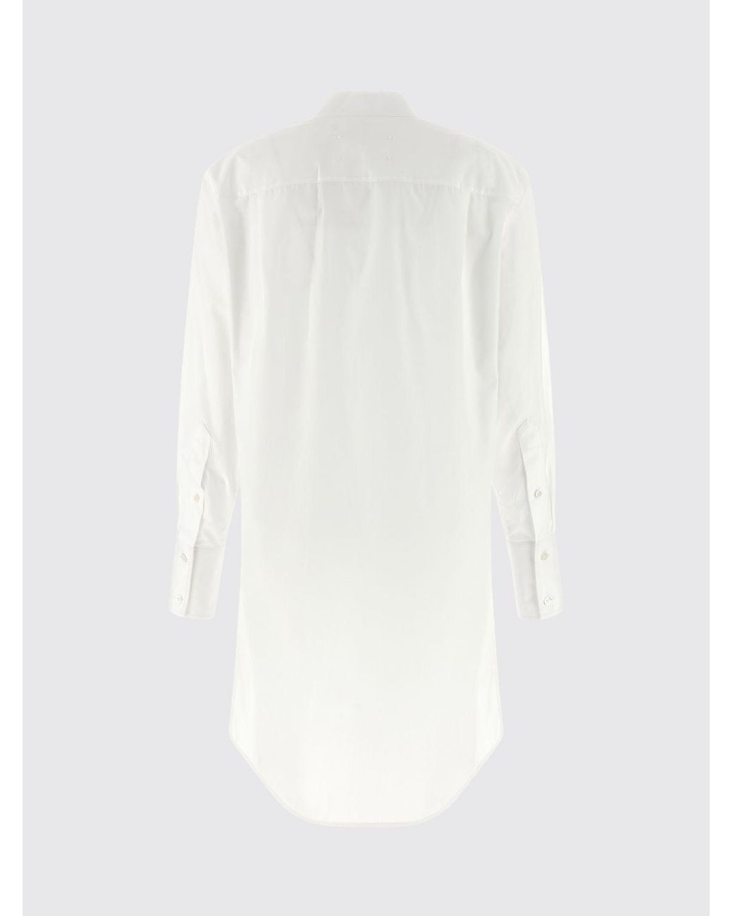 Maison Margiela White Cotton Shirt Dress