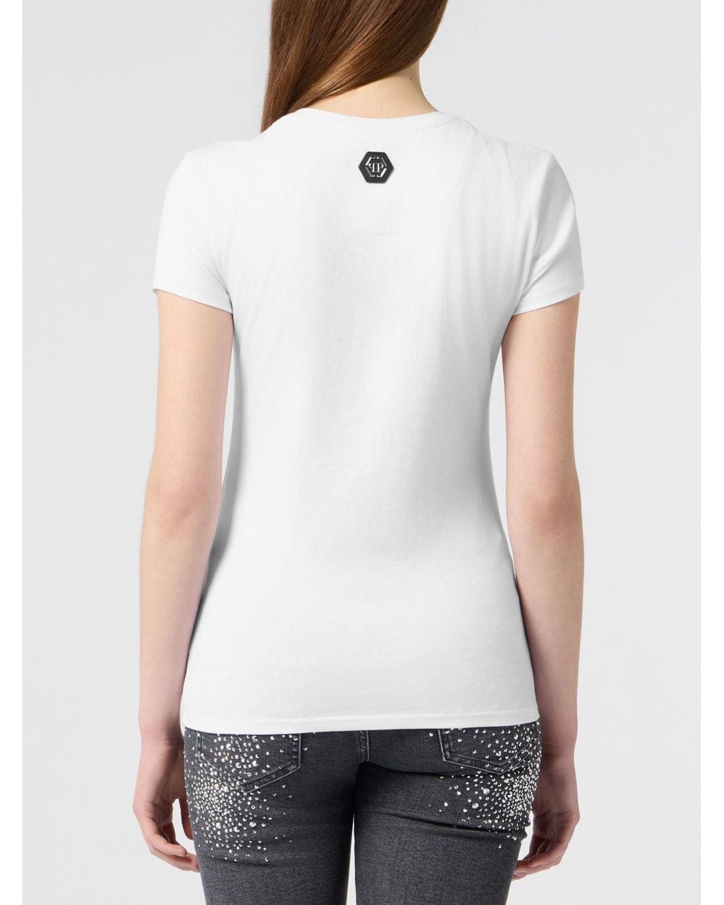 Philipp Plein White Slim Fit T-Shirt